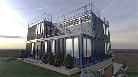 metal box house|conex box house design.